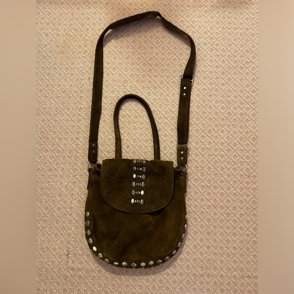Calleen Cordero suede crossbody bag